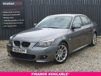 USED 2009 09 BMW 5 SERIES 2.0 520D M SPORT BUSINESS EDITION 4d 175 BHP BLUEOOTH + HEATED FRONT SEATS + BMW BUSINESS NAVIGATION + AUTOMATIC AIR CONDITIONING + DAKOTA LEATHER + RADIO + CD + AUX + USB AND SO MUCH MORE!
