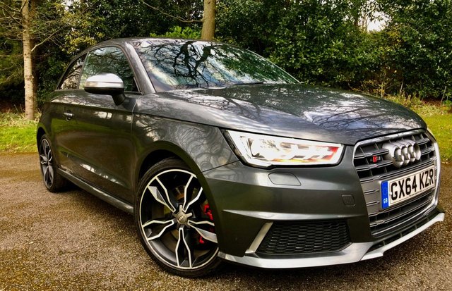 2014 64 Audi A1 2.0 S1 QUATTRO 3d 228 BHP STUNNING SERVICE HISTORY =FULL AUDI FIVE OAKS SERVING X11 STAMPS//QUATTRO INTERIOR PACK//QUATTRO EXTERIOR PACK//RECENT NEW  TYRES AND BRAKES\ONLY 2 PRIVATE OWNERS WHO PURCHASED IT THROUGH FIVE OAKS AUDI''