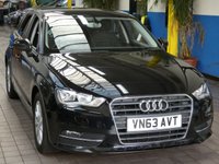 USED 2013 63 AUDI A3 1.4 TFSI SE 5d 121 BHP CAZ AND ULEZ COMPLIANT 2 OWNERS FROM NEW EXCELLENT SERVICE HISTORY