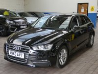 USED 2013 63 AUDI A3 1.4 TFSI SE 5d 121 BHP CAZ AND ULEZ COMPLIANT 2 OWNERS FROM NEW EXCELLENT SERVICE HISTORY