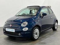 USED 2020 70 FIAT 500C 1.2 LOUNGE DUALOGIC 2d 69 BHP DOLCE VITA PACK Dolce Vita Pack, wooden dashboard , cream dolce vita leather seats with red piping , AS NEW 3341 Miles