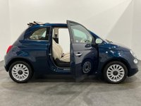 USED 2020 70 FIAT 500C 1.2 LOUNGE DUALOGIC 2d 69 BHP DOLCE VITA PACK Dolce Vita Pack, wooden dashboard , cream dolce vita leather seats with red piping , AS NEW 3341 Miles