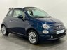 USED 2020 70 FIAT 500C 1.2 LOUNGE DUALOGIC 2d 69 BHP DOLCE VITA PACK Dolce Vita Pack, wooden dashboard , cream dolce vita leather seats with red piping , AS NEW 3341 Miles