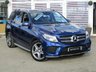 USED 2016 66 MERCEDES-BENZ GLE-CLASS 2.1 GLE 250 D 4MATIC AMG LINE PREMIUM 5d 201 BHP Finished in CAVANSITE BLUE METALLIC with contrasting EBONY HEATED LEATHER trim. This GLE is an upmarket SUV with a high quality interior and plenty of space inside. This SUV has arguably the poshest feeling cabin in its class. It has great Interior space and a generous size boot. Other features include Panoramic Roof, Sat Nav, Full Heated Memory Leather Seats, DAB Radio, B/Tooth, 360 View Camera, Power Boot and much more. Dealer serviced at 9695 miles, 43006 miles, 60434 miles and at 79845 miles