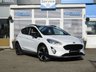 USED 2018 68 FORD FIESTA 1.0 ACTIVE B AND O PLAY 5d 99 BHP Finished in FROZEN WHITE with contrasting SPORTS GREY Cloth interior trim. This Fiesta is a small car that you can really enjoy driving. Economical and cheap to run, stylish to look at and some great features including BANG AND OLUFSEN Speakers, DAB RADIO, Power Fold Mirrors, B/Tooth, 17"Alloys, Air Con and much more, makes this a must for the first time driver or small family. Dealer Serviced at 17090 miles, 36259 miles, 55980 miles and at 65104 miles.