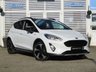 USED 2018 68 FORD FIESTA 1.0 ACTIVE B AND O PLAY 5d 99 BHP Finished in FROZEN WHITE with contrasting SPORTS GREY Cloth interior trim. This Fiesta is a small car that you can really enjoy driving. Economical and cheap to run, stylish to look at and some great features including BANG AND OLUFSEN Speakers, DAB RADIO, Power Fold Mirrors, B/Tooth, 17"Alloys, Air Con and much more, makes this a must for the first time driver or small family. Dealer Serviced at 17090 miles, 36259 miles, 55980 miles and at 65104 miles.