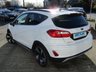 USED 2018 68 FORD FIESTA 1.0 ACTIVE B AND O PLAY 5d 99 BHP Finished in FROZEN WHITE with contrasting SPORTS GREY Cloth interior trim. This Fiesta is a small car that you can really enjoy driving. Economical and cheap to run, stylish to look at and some great features including BANG AND OLUFSEN Speakers, DAB RADIO, Power Fold Mirrors, B/Tooth, 17"Alloys, Air Con and much more, makes this a must for the first time driver or small family. Dealer Serviced at 17090 miles, 36259 miles, 55980 miles and at 65104 miles.