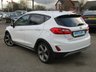 USED 2020 20 FORD FIESTA 1.0 ACTIVE X 5d 99 BHP Finished in Frozen White with contrasting PART HEATED LEATHER interior trim. This Fiesta is a small family 5 door car that you can really enjoy driving. Economical and cheap to run, stylish to look at and some great features. Specification includes, Sat Nav, B/Tooth, DAB Radio, Rear Camera, Heated Seats, Cruise control, Alloys, Climate and much more, makes this a must for the first time driver or small family. Dealer Serviced at 18993 miles, 62535 miles and on arrival at 82005 miles.