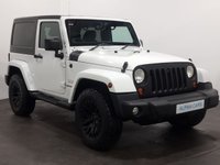 USED 2013 62 JEEP WRANGLER 2.8 SAHARA CRD 2d 197 BHP Striking High gloss white, 17" Satin multi spoke alloy wheels , detachable hardback, sahara embossed seats, cruise control