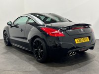USED 2012 12 PEUGEOT RCZ 2.0 HDI GT 2d 163 BHP Striking Nero black, full black leather embossed heated seats , high gloss black alloy wheels