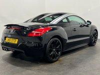 USED 2012 12 PEUGEOT RCZ 2.0 HDI GT 2d 163 BHP Striking Nero black, full black leather embossed heated seats , high gloss black alloy wheels