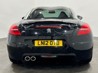 USED 2012 12 PEUGEOT RCZ 2.0 HDI GT 2d 163 BHP Striking Nero black, full black leather embossed heated seats , high gloss black alloy wheels