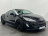 USED 2012 12 PEUGEOT RCZ 2.0 HDI GT 2d 163 BHP Striking Nero black, full black leather embossed heated seats , high gloss black alloy wheels