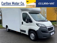 USED 2017 67 PEUGEOT BOXER 2.0 BLUE HDI 335 L3 C/C LOW LOADER LUTON  (13.6FT ) BOX VAN 130 BHP Free UK Delivery Euro 6