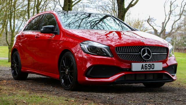 2017 67 Mercedes-Benz A-Class A220d (177) AMG Line Premium Plus 5dr Automatic Euro 6 (Panoramic Sunroof / Premium Navigation / Black Pack)