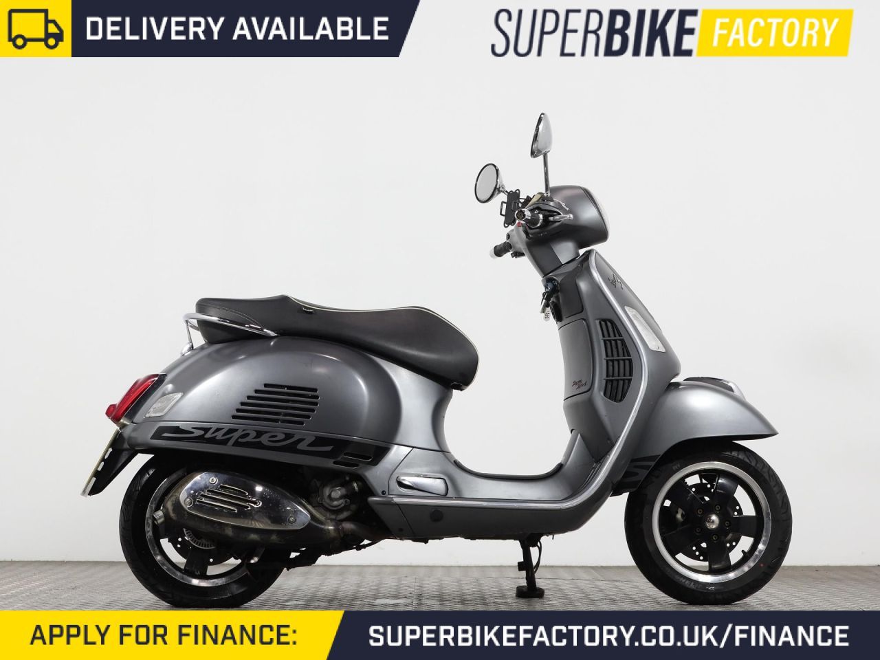 Motorcycle Vespa Gts 300 Super 2015 2015 PIAGGIO VESPA GTS GREY