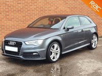 USED 2014 64 AUDI A3 1.6 TDI S LINE 3d SAT NAV &pound;0 TAX - LOW MILES - SAT NAV - HISTORY - MEDIA BLUE TOOTH