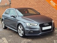 USED 2014 64 AUDI A3 1.6 TDI S LINE 3d SAT NAV &pound;0 TAX - LOW MILES - SAT NAV - HISTORY - MEDIA BLUE TOOTH