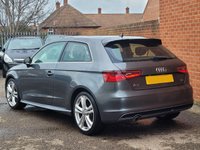 USED 2014 64 AUDI A3 1.6 TDI S LINE 3d SAT NAV &pound;0 TAX - LOW MILES - SAT NAV - HISTORY - MEDIA BLUE TOOTH