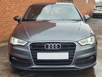 USED 2014 64 AUDI A3 1.6 TDI S LINE 3d SAT NAV &pound;0 TAX - LOW MILES - SAT NAV - HISTORY - MEDIA BLUE TOOTH