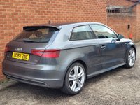 USED 2014 64 AUDI A3 1.6 TDI S LINE 3d SAT NAV &pound;0 TAX - LOW MILES - SAT NAV - HISTORY - MEDIA BLUE TOOTH