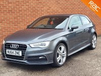 USED 2014 64 AUDI A3 1.6 TDI S LINE 3d SAT NAV &pound;0 TAX - LOW MILES - SAT NAV - HISTORY - MEDIA BLUE TOOTH