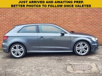 USED 2014 64 AUDI A3 1.6 TDI S LINE 3d SAT NAV &pound;0 TAX - LOW MILES - SAT NAV - HISTORY - MEDIA BLUE TOOTH