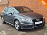 USED 2014 64 AUDI A3 1.6 TDI S LINE 3d SAT NAV &pound;0 TAX - LOW MILES - SAT NAV - HISTORY - MEDIA BLUE TOOTH