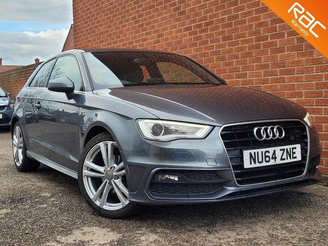 2014 64 Audi A3 1.6 TDI S LINE 3d SAT NAV