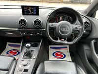USED 2014 14 AUDI A3 2.0 TDI S LINE 5d 148 BHP HEATED LEATHER+FULL SERVICE HISTORY