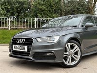 USED 2014 14 AUDI A3 2.0 TDI S LINE 5d 148 BHP HEATED LEATHER+FULL SERVICE HISTORY