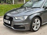 USED 2014 14 AUDI A3 2.0 TDI S LINE 5d 148 BHP HEATED LEATHER+FULL SERVICE HISTORY