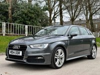 USED 2014 14 AUDI A3 2.0 TDI S LINE 5d 148 BHP HEATED LEATHER+FULL SERVICE HISTORY