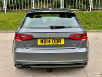 USED 2014 14 AUDI A3 2.0 TDI S LINE 5d 148 BHP HEATED LEATHER+FULL SERVICE HISTORY