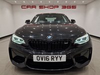 USED 2016 16 BMW M2 3.0i (370 PS) M2 DCT ( EURO 6 ) 2DR COUPE + PRO NAV + HARMAN KARDON + KEYLESS ENTRY-LOCK-START + E/M/HEATED LEATHERS + CRUISE WITH BRAKE + PADDLESHIFT + ADAPTIVE XENON-LEDS + CARBON INTERIOR + R/CAMERA + PARK AID + PRIVACY + 19S HIGH SPEC !! + &pound;8,000 EXTRAS + BMW SERVICE HISTORY