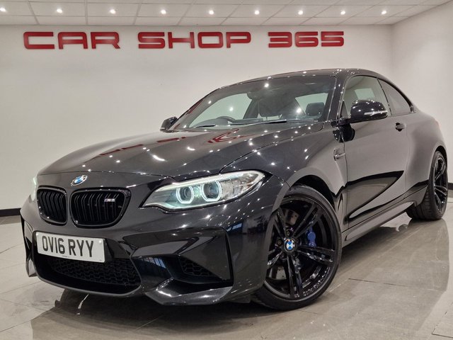 2016 16 BMW M2 3.0i (370 PS) M2 DCT ( EURO 6 ) 2DR COUPE + PRO NAV + HARMAN KARDON + KEYLESS ENTRY-LOCK-START + E/M/HEATED LEATHERS + CRUISE WITH BRAKE + PADDLESHIFT + ADAPTIVE XENON-LEDS + CARBON INTERIOR + R/CAMERA + PARK AID + PRIVACY + 19S