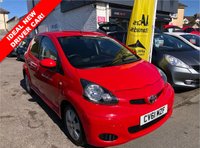 USED 2011 61 TOYOTA AYGO 1.0 VVT-I GO 5d 67 BHP IDEAL NEW DRIVER CAR, &pound;20TAX/ YEAR,  TIMING CHAIN RUN ENGINE, GOOD SERVICE HISTORY, NEW MOT, SAT NAV,PRIVACY GLASS, ALLOY WHEELS, ELECTRIC WINDOWS, REMOTE CENTRAL LOCKING AND 2 KEYS. VERY SOUGHT AFTER LITTLE CARS AND WONT BE AROUND FOR LONG.