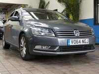 USED 2014 64 VOLKSWAGEN PASSAT 2.0 EXECUTIVE TDI BLUEMOTION TECHNOLOGY DSG 4d 139 BHP SAT NAV LEATHER HEATED SEATS SERVICE HISTORY 3 MONTHS WARRANTY