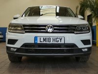 USED 2018 18 VOLKSWAGEN TIGUAN 2.0 SEL TDI BLUEMOTION TECHNOLOGY DSG 5d 148 BHP SAT NAV CRUISE PARKING SENSORS 1 OWNER 6 MONTHS GOLD WARRANTY
