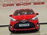 USED 2014 64 TOYOTA YARIS 1.33 VVT-i (99 PS) SPORT 5DR + NAVIGATION + REVERSE CAMERA + 2 TONE RED / BLACK UPHOLSTERY + DAB + MEDIA + PRIVACY +16S 16S+R/CAMERA+PRIVACY GLASS+NAVIGATION+2 TONE SEATS