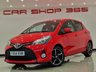 USED 2014 64 TOYOTA YARIS 1.33 VVT-i (99 PS) SPORT 5DR + NAVIGATION + REVERSE CAMERA + 2 TONE RED / BLACK UPHOLSTERY + DAB + MEDIA + PRIVACY +16S 16S+R/CAMERA+PRIVACY GLASS+NAVIGATION+2 TONE SEATS