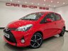 USED 2014 64 TOYOTA YARIS 1.33 VVT-i (99 PS) SPORT 5DR + NAVIGATION + REVERSE CAMERA + 2 TONE RED / BLACK UPHOLSTERY + DAB + MEDIA + PRIVACY +16S 16S+R/CAMERA+PRIVACY GLASS+NAVIGATION+2 TONE SEATS