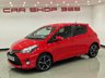 USED 2014 64 TOYOTA YARIS 1.33 VVT-i (99 PS) SPORT 5DR + NAVIGATION + REVERSE CAMERA + 2 TONE RED / BLACK UPHOLSTERY + DAB + MEDIA + PRIVACY +16S 16S+R/CAMERA+PRIVACY GLASS+NAVIGATION+2 TONE SEATS