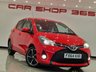 USED 2014 64 TOYOTA YARIS 1.33 VVT-i (99 PS) SPORT 5DR + NAVIGATION + REVERSE CAMERA + 2 TONE RED / BLACK UPHOLSTERY + DAB + MEDIA + PRIVACY +16S 16S+R/CAMERA+PRIVACY GLASS+NAVIGATION+2 TONE SEATS