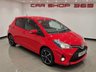 USED 2014 64 TOYOTA YARIS 1.33 VVT-i (99 PS) SPORT 5DR + NAVIGATION + REVERSE CAMERA + 2 TONE RED / BLACK UPHOLSTERY + DAB + MEDIA + PRIVACY +16S 16S+R/CAMERA+PRIVACY GLASS+NAVIGATION+2 TONE SEATS