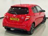 USED 2014 64 TOYOTA YARIS 1.33 VVT-i (99 PS) SPORT 5DR + NAVIGATION + REVERSE CAMERA + 2 TONE RED / BLACK UPHOLSTERY + DAB + MEDIA + PRIVACY +16S 16S+R/CAMERA+PRIVACY GLASS+NAVIGATION+2 TONE SEATS