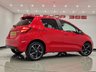 USED 2014 64 TOYOTA YARIS 1.33 VVT-i (99 PS) SPORT 5DR + NAVIGATION + REVERSE CAMERA + 2 TONE RED / BLACK UPHOLSTERY + DAB + MEDIA + PRIVACY +16S 16S+R/CAMERA+PRIVACY GLASS+NAVIGATION+2 TONE SEATS