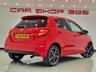 USED 2014 64 TOYOTA YARIS 1.33 VVT-i (99 PS) SPORT 5DR + NAVIGATION + REVERSE CAMERA + 2 TONE RED / BLACK UPHOLSTERY + DAB + MEDIA + PRIVACY +16S 16S+R/CAMERA+PRIVACY GLASS+NAVIGATION+2 TONE SEATS