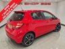 USED 2014 64 TOYOTA YARIS 1.33 VVT-i (99 PS) SPORT 5DR + NAVIGATION + REVERSE CAMERA + 2 TONE RED / BLACK UPHOLSTERY + DAB + MEDIA + PRIVACY +16S 16S+R/CAMERA+PRIVACY GLASS+NAVIGATION+2 TONE SEATS