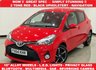USED 2014 64 TOYOTA YARIS 1.33 VVT-i (99 PS) SPORT 5DR + NAVIGATION + REVERSE CAMERA + 2 TONE RED / BLACK UPHOLSTERY + DAB + MEDIA + PRIVACY +16S 16S+R/CAMERA+PRIVACY GLASS+NAVIGATION+2 TONE SEATS